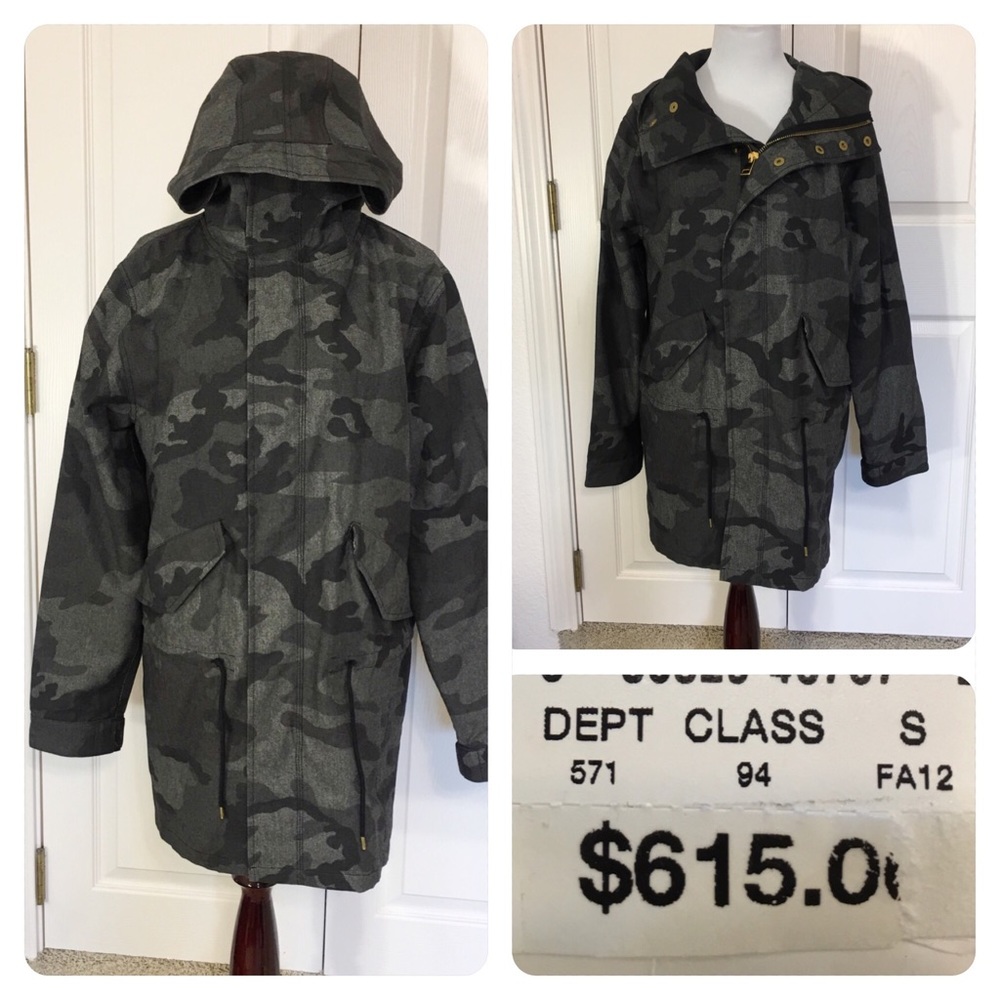 NWT! U Bloomingdales Camouflage Parka